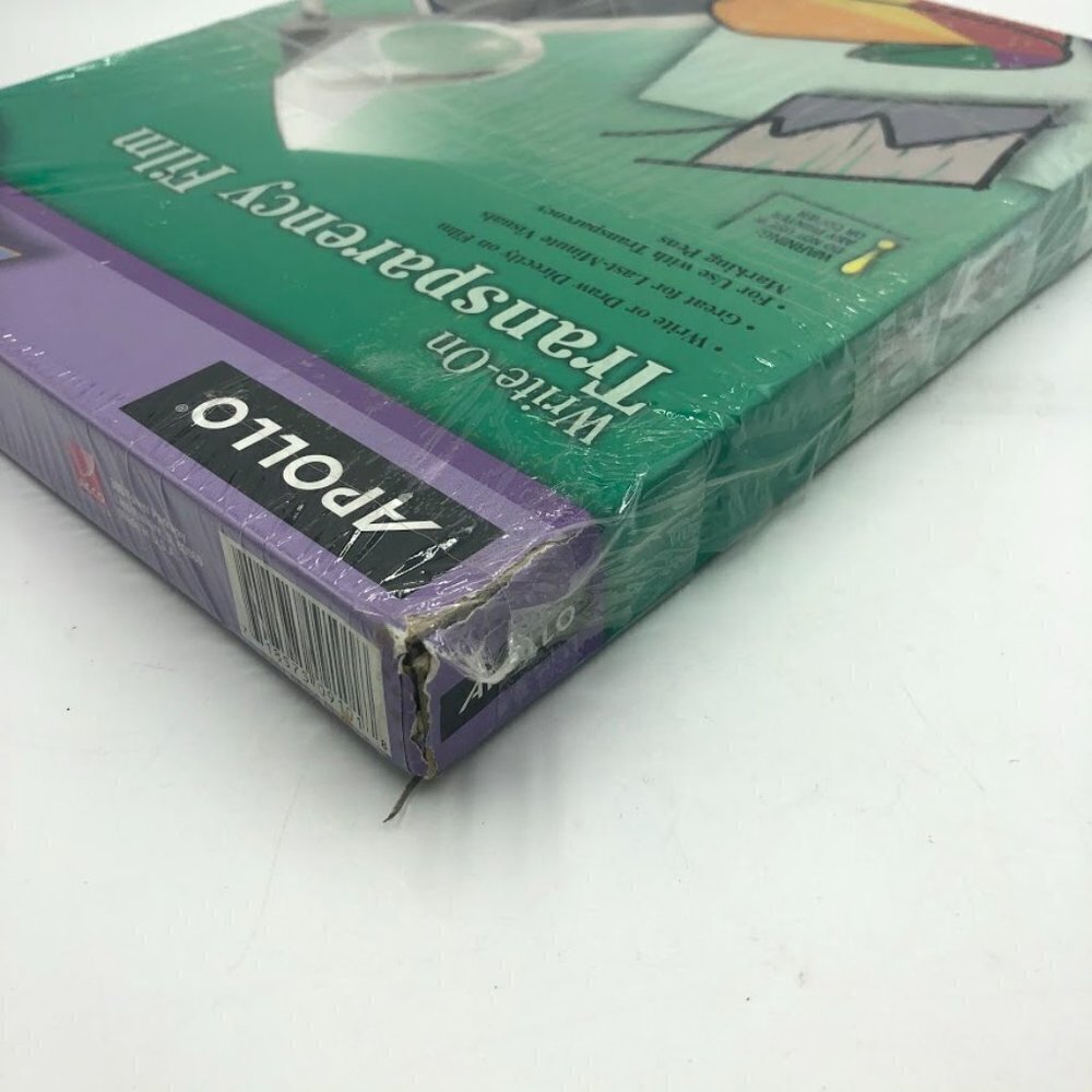 Apollo Write On Clear Transparency Clear Film for Markers Box Open Box 8.5 x 11 - Picture 5 of 8